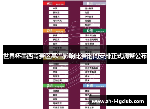 世界杯墨西哥赛区高温影响比赛时间安排正式调整公布 世界杯墨西哥赛区高温影响比赛时间安排正式调整公布